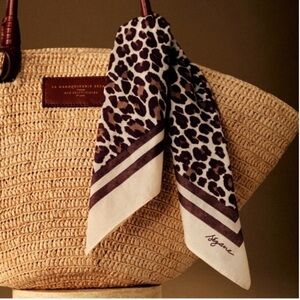 Sezane Leopard Print Scarf